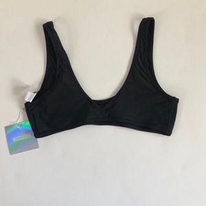 •nwt• missguided black bikini top